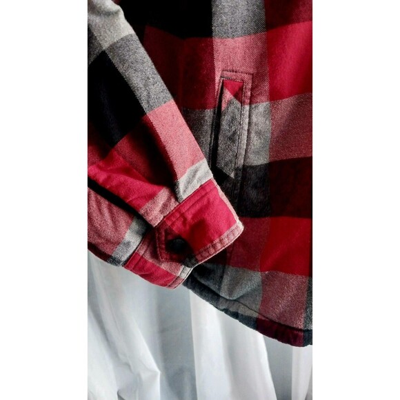 Eddie Bauer Mens Classic Fit Sherpa Lined Flannel Jacket 2XL - Picture 4 of 9